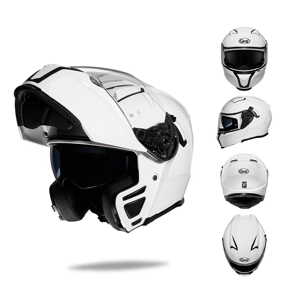 Casque modulaire à double visière