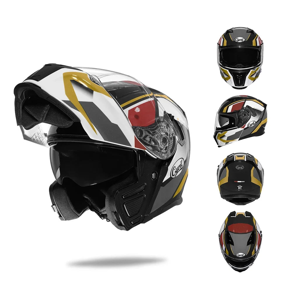 Modular Helmet with Double Visor